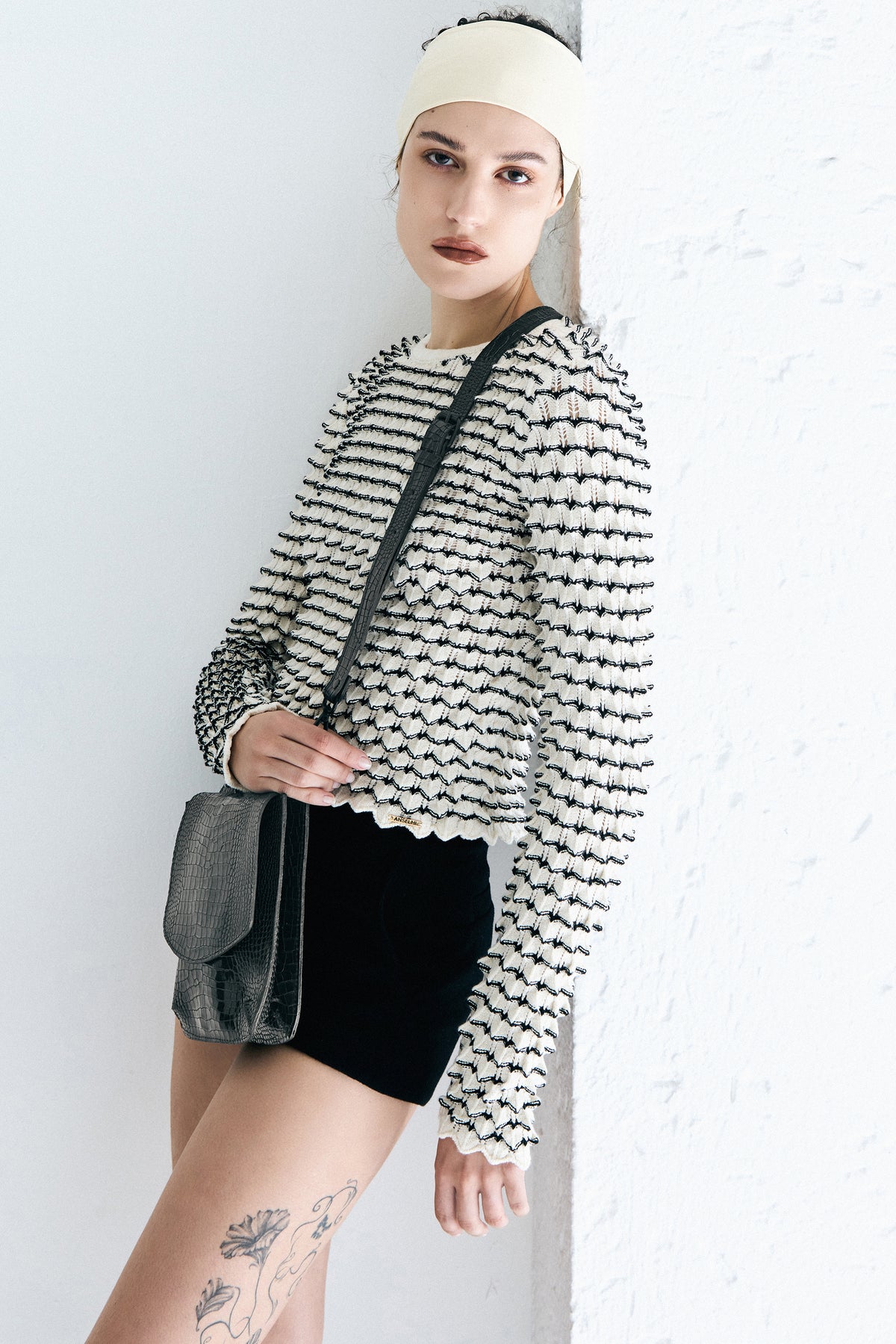 BOLSA JUDI CROCO PRETO