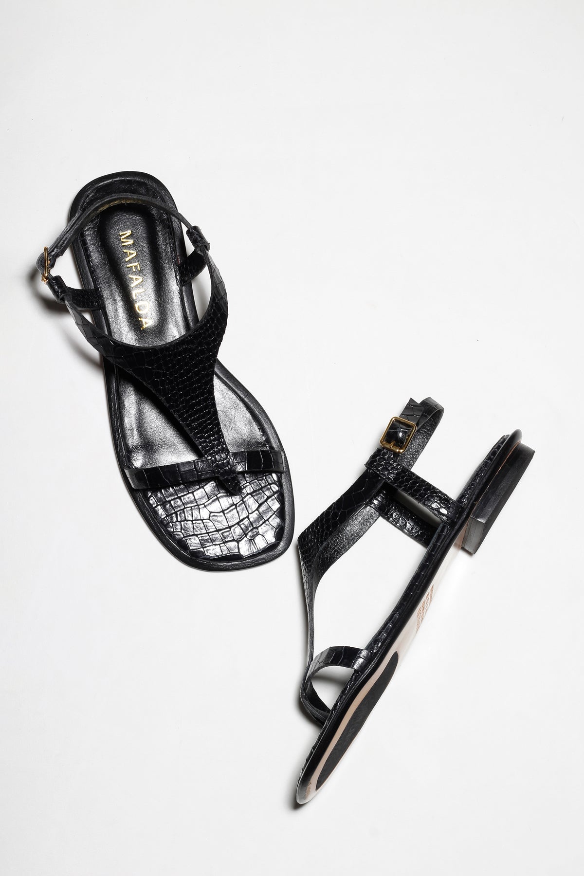 SANDÁLIA BERTHA CROCO PRETO