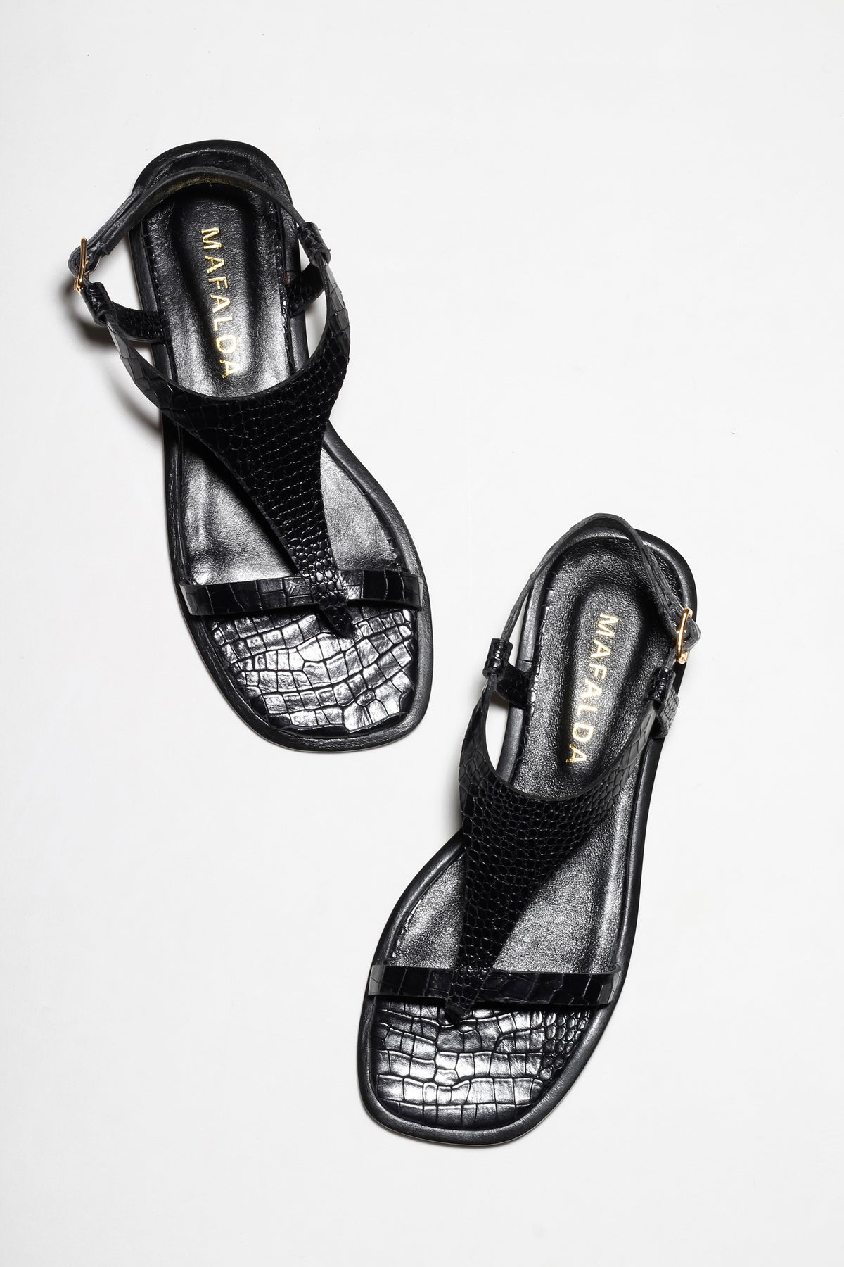 SANDÁLIA BERTHA CROCO PRETO