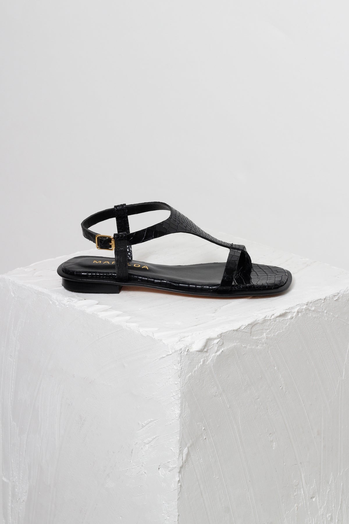 SANDÁLIA BERTHA CROCO PRETO