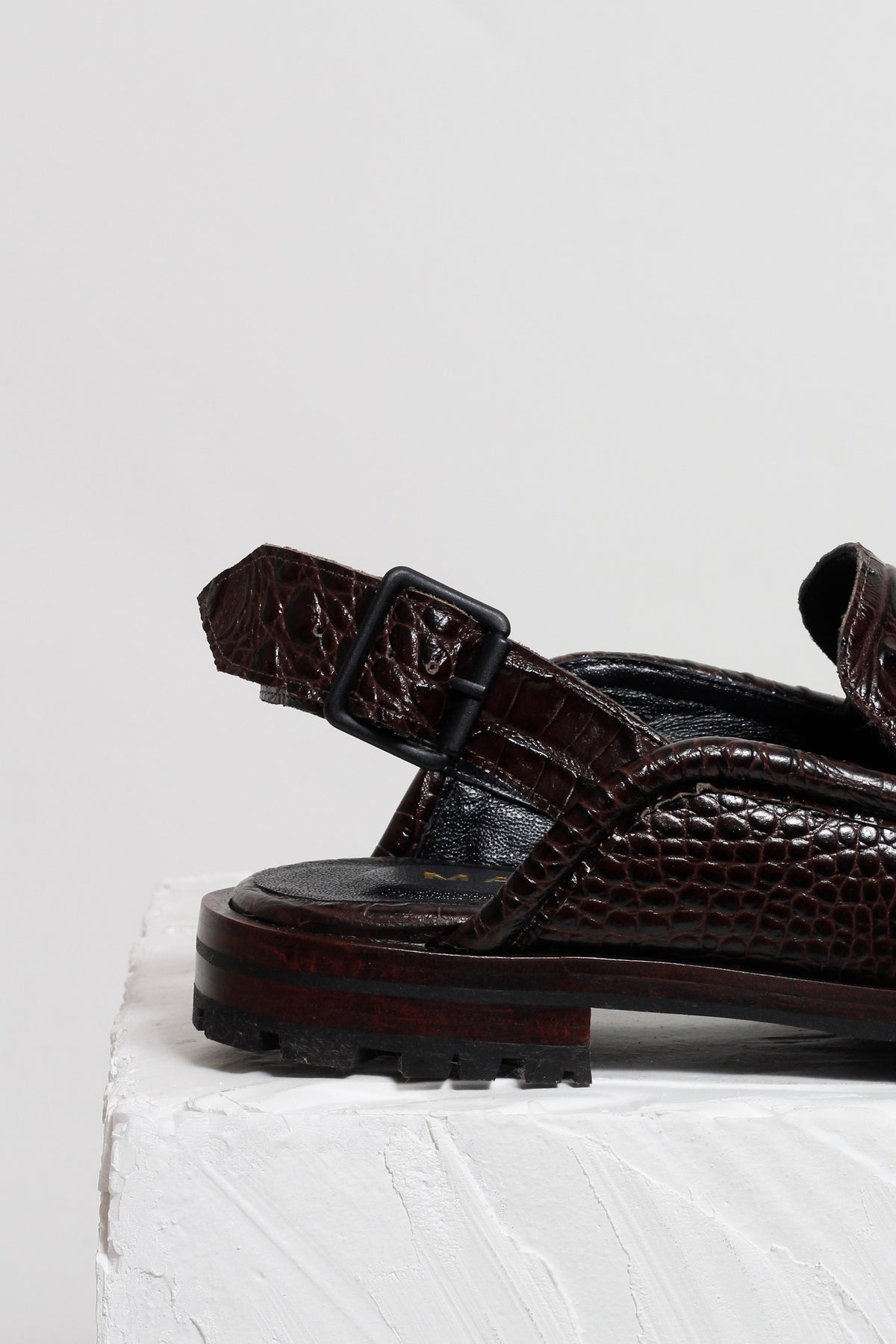 LOAFER DOMINIQUE CROCO MARROM