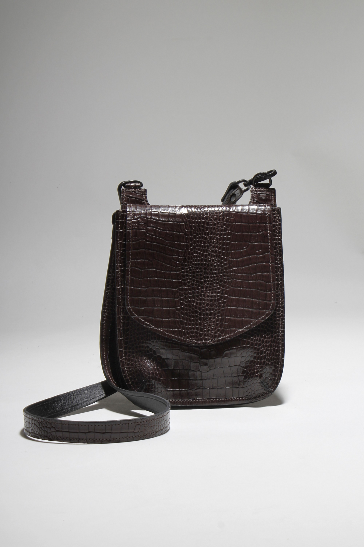 BOLSA JUDI CROCO CAFÉ