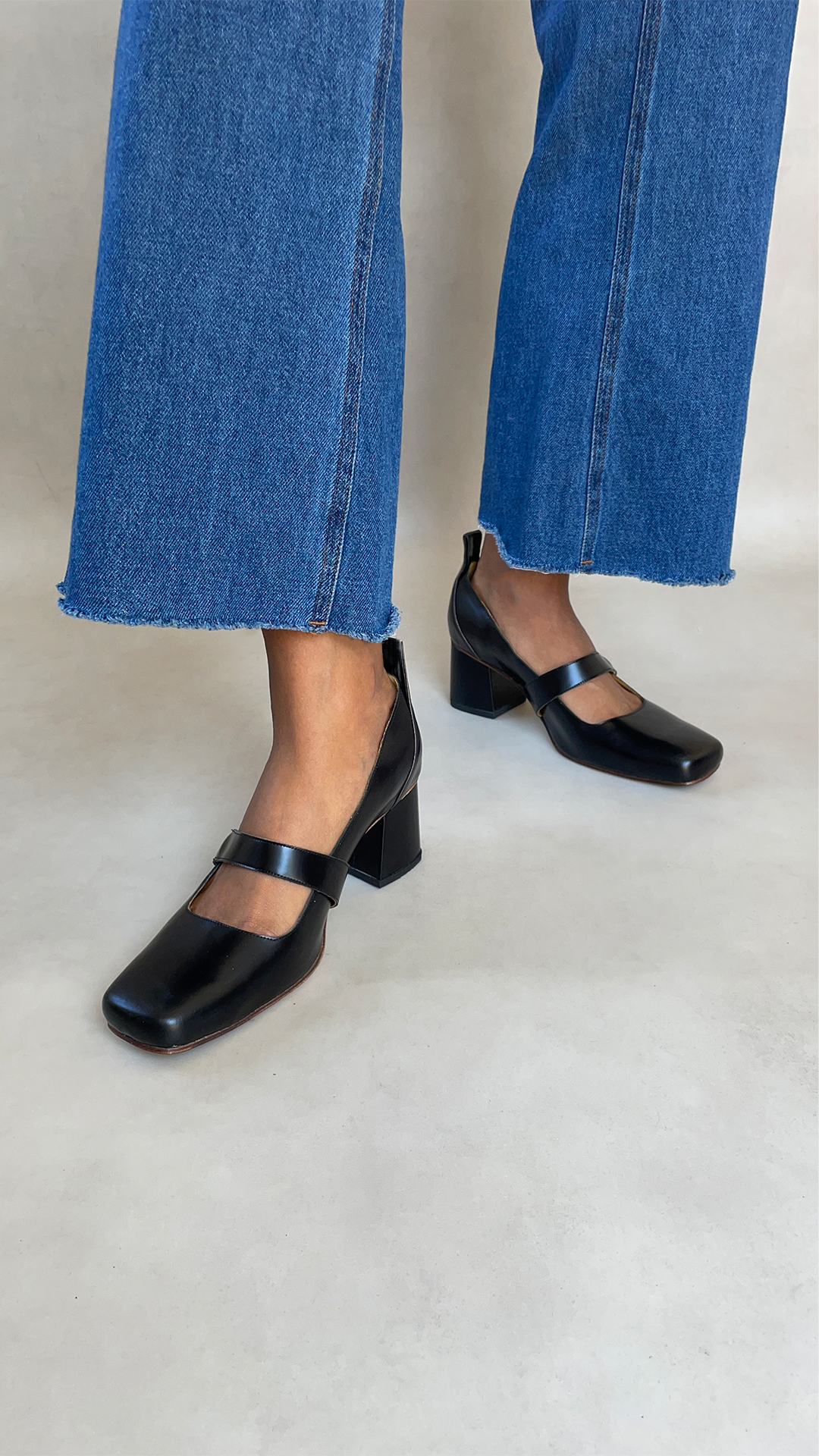 SAPATO SALTO JAMILE BOX PRETO