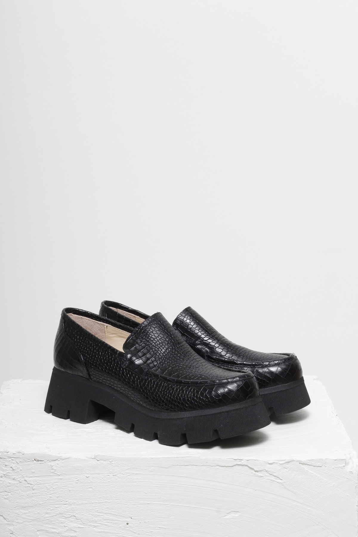 MOCASSIM CAMERON CROCO PRETO