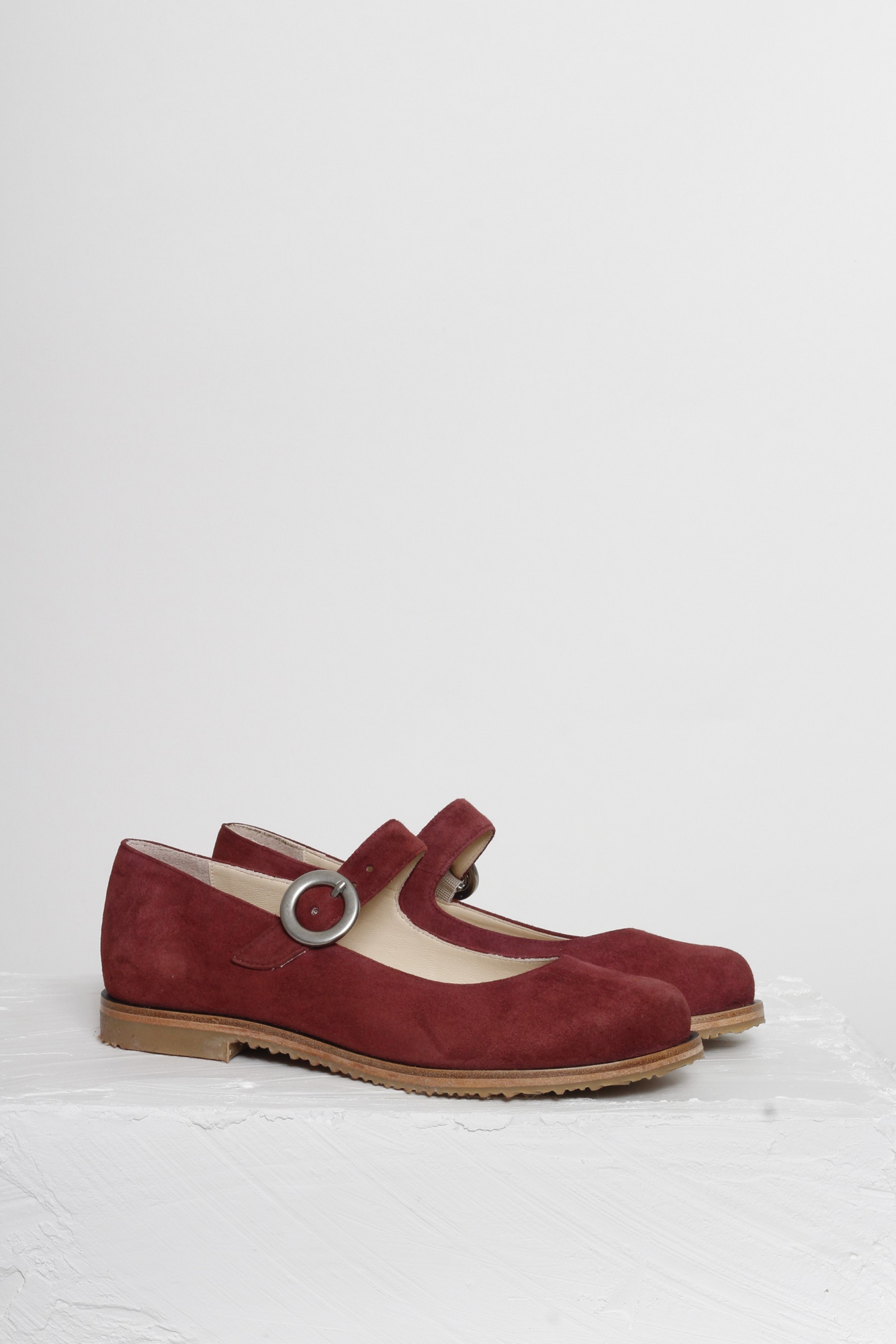 SAPATO BONECA BETINA CAMURÇA VINHO