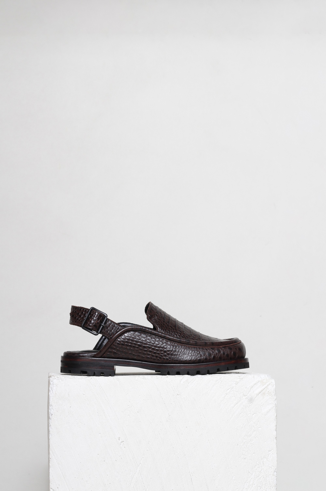 LOAFER DOMINIQUE CROCO MARROM