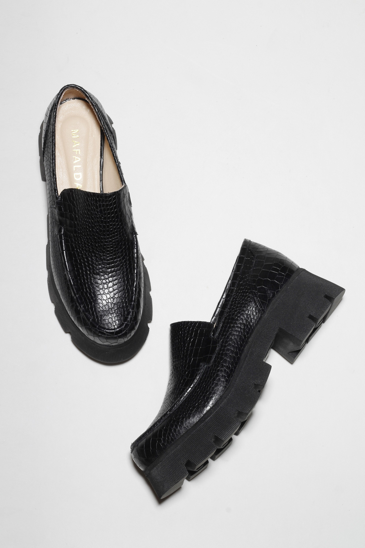 MOCASSIM CAMERON CROCO PRETO