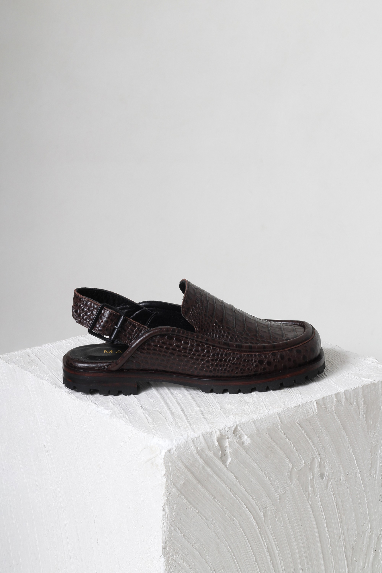 LOAFER DOMINIQUE CROCO MARROM