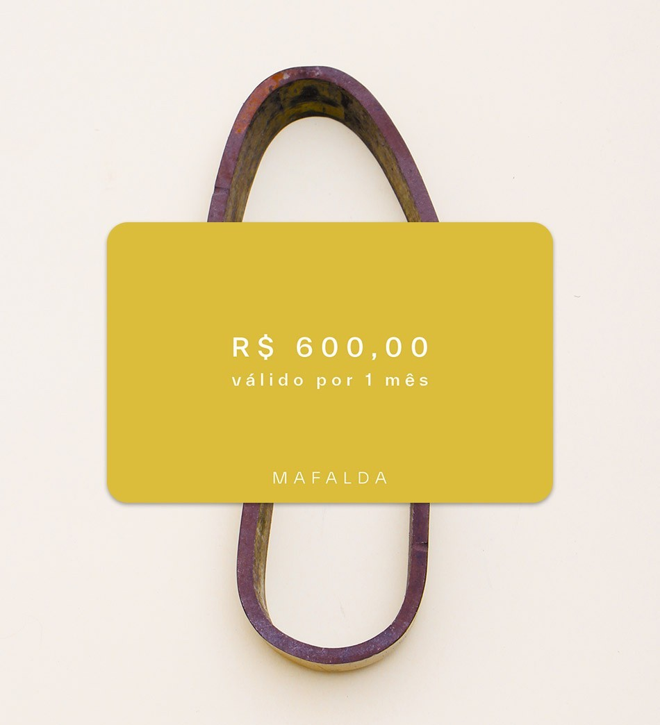 VALE PRESENTE R$ 600,00