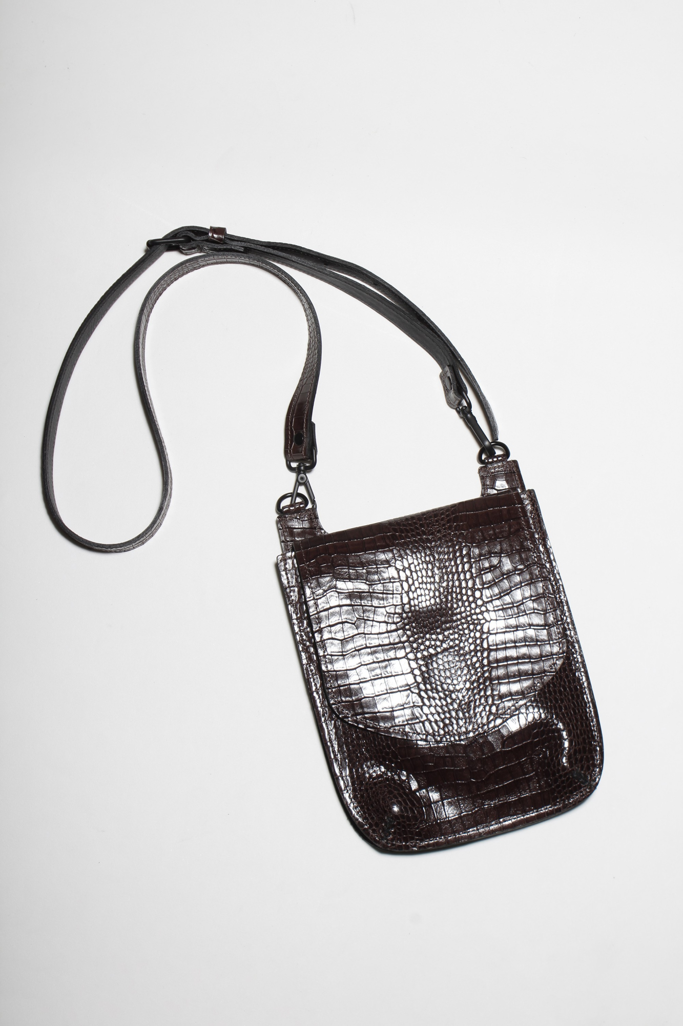 BOLSA JUDI CROCO CAFÉ