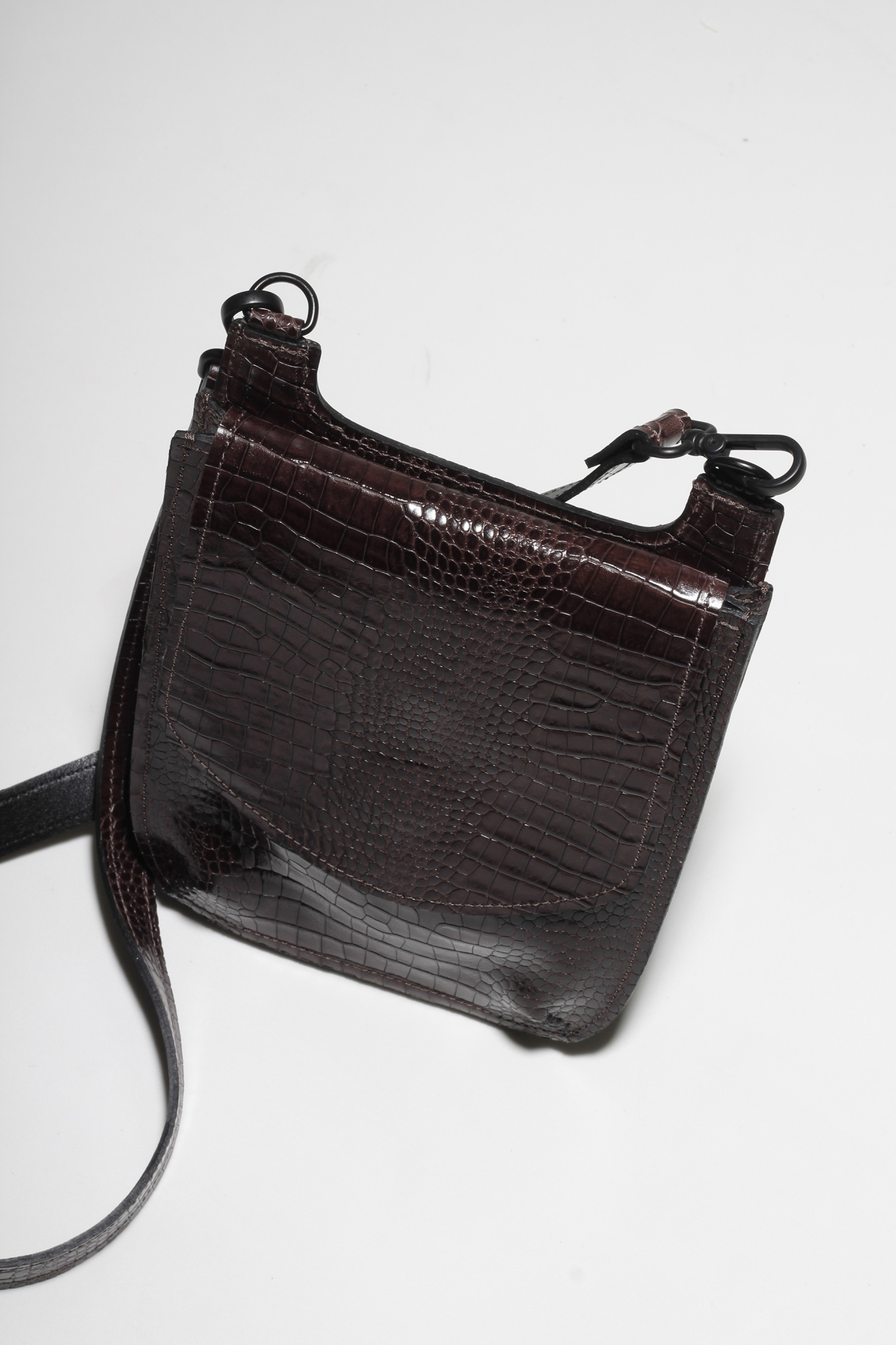 BOLSA JUDI CROCO CAFÉ