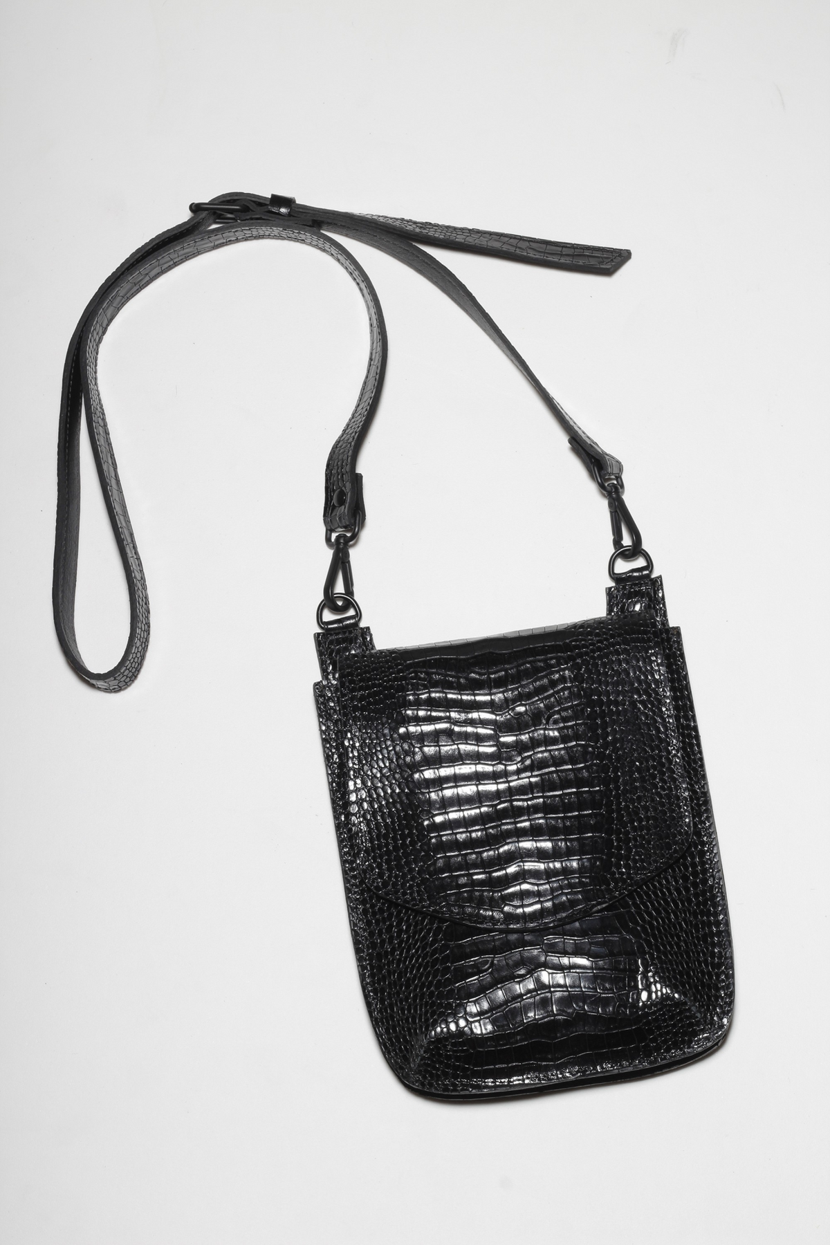 BOLSA JUDI CROCO PRETO