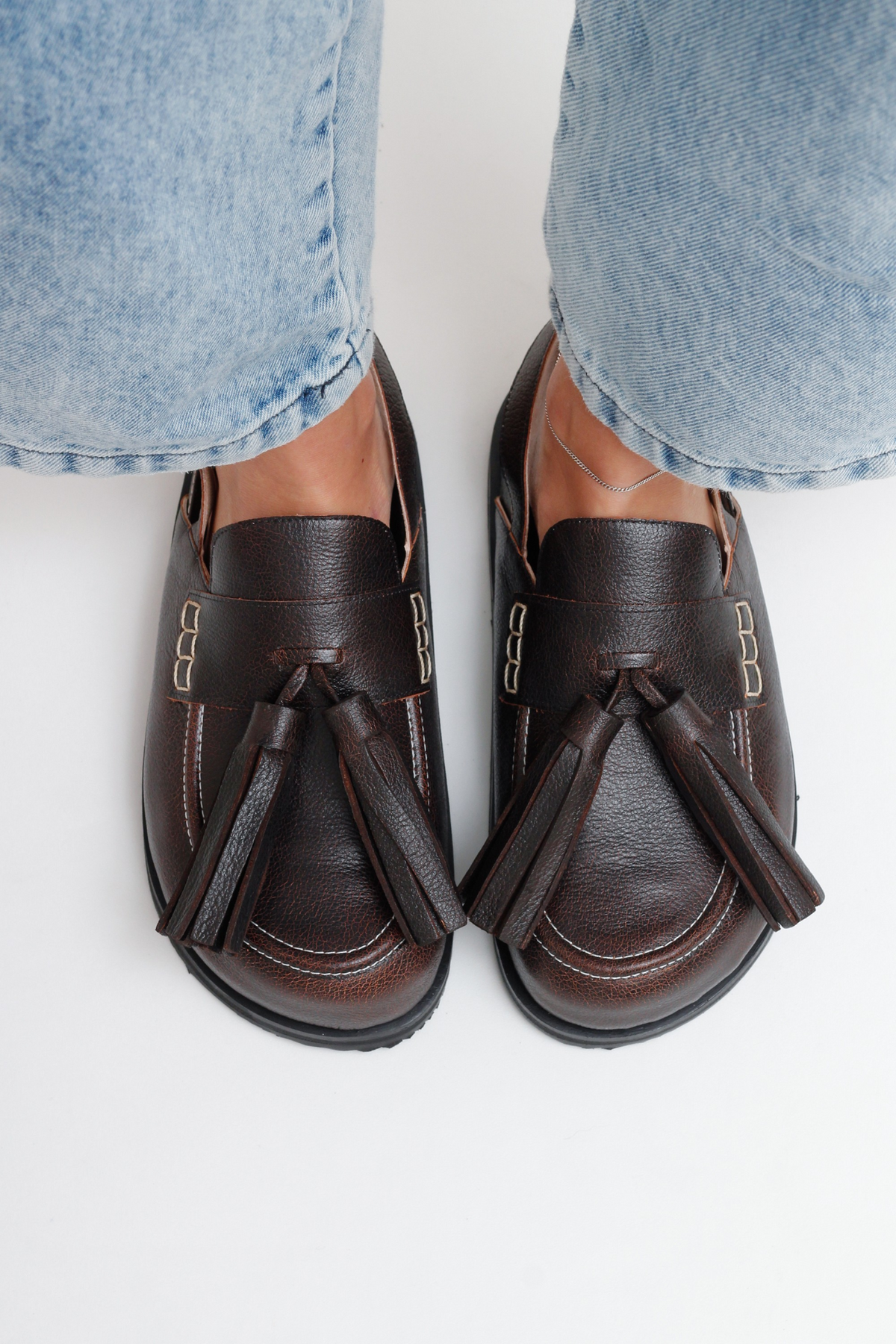 PAPETE  ZOE FLOATER MARROM ESCURO