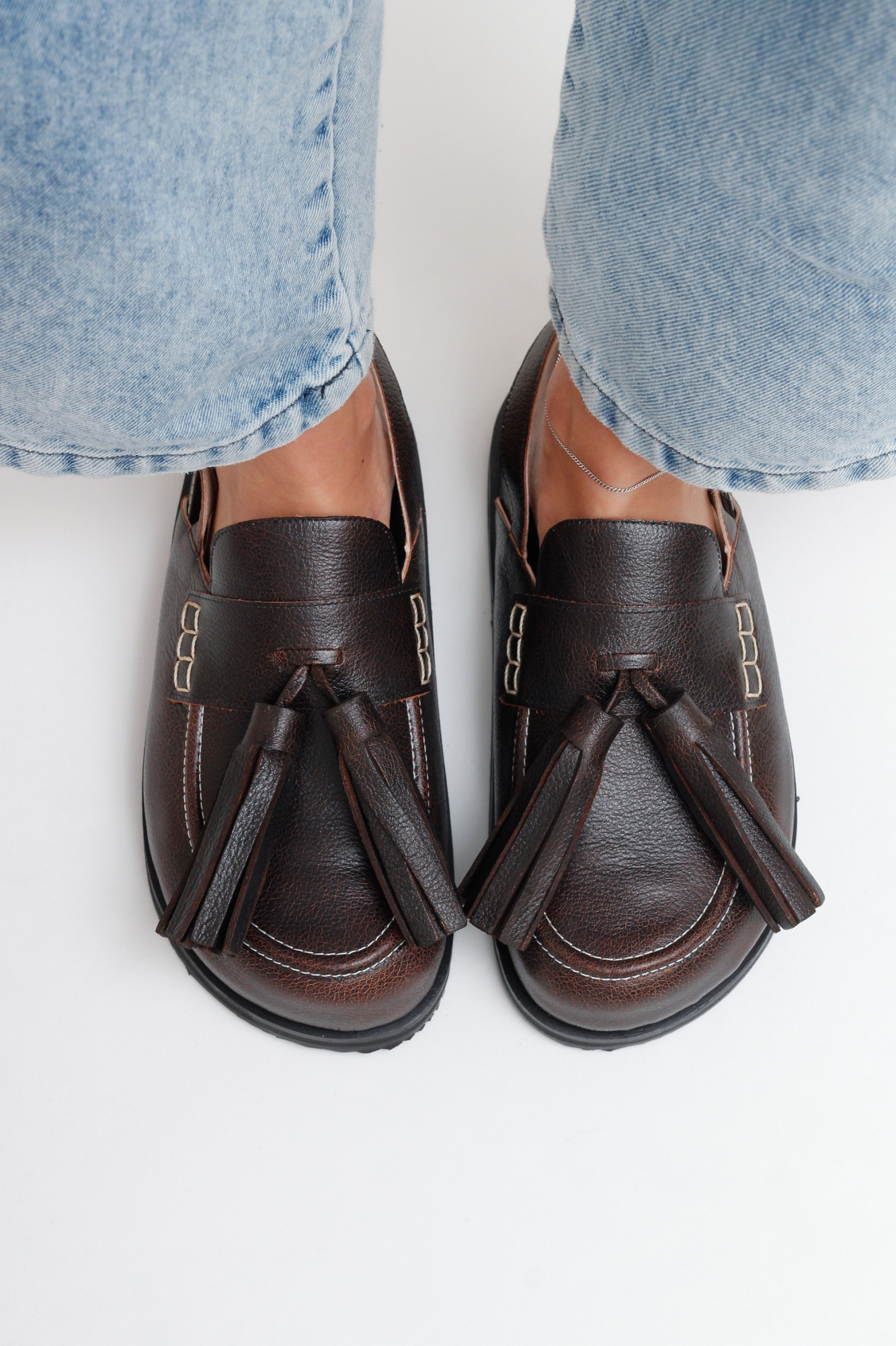 PAPETE  ZOE FLOATER MARROM ESCURO