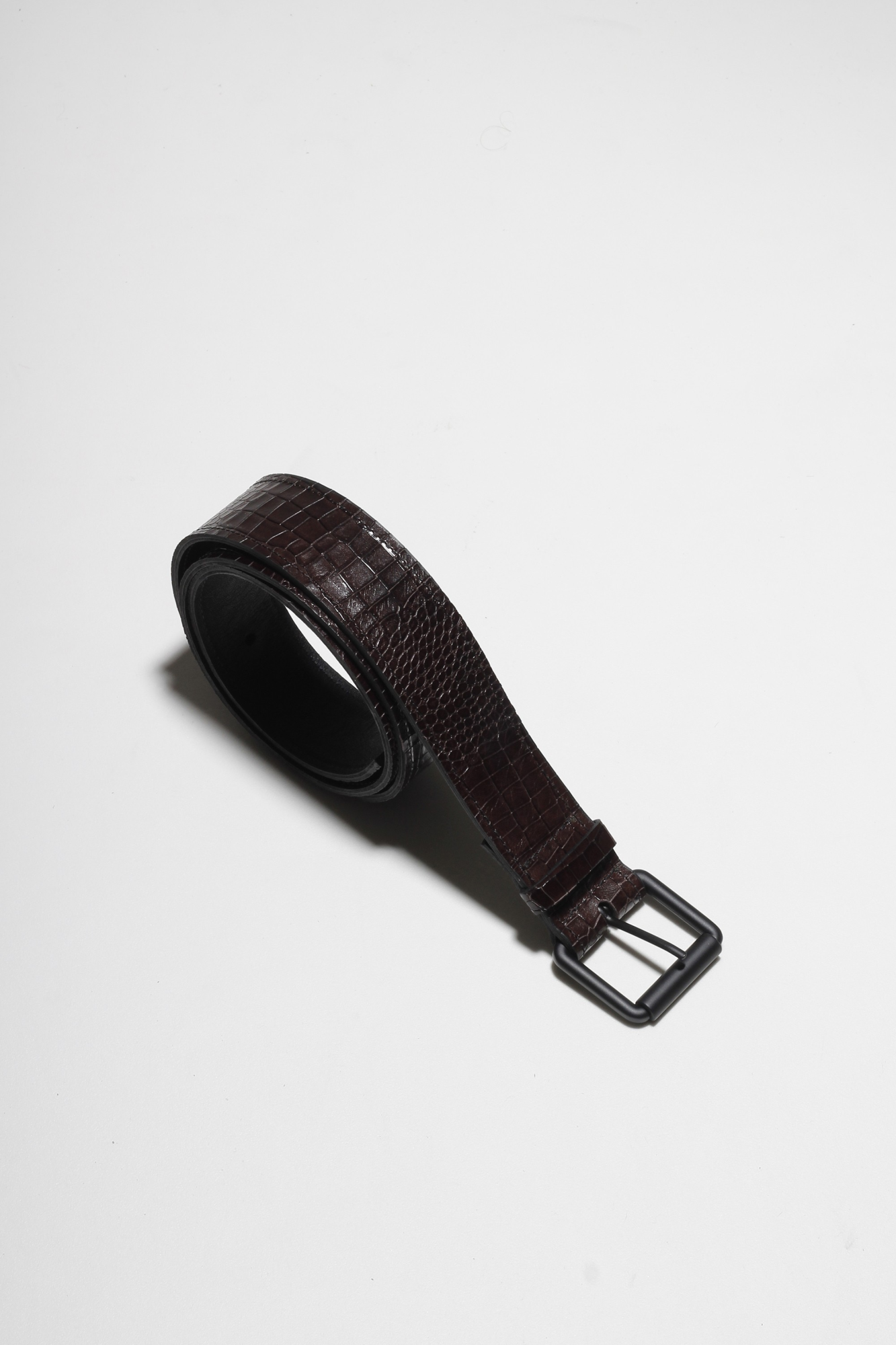 CINTO LARGO CROCO MARROM