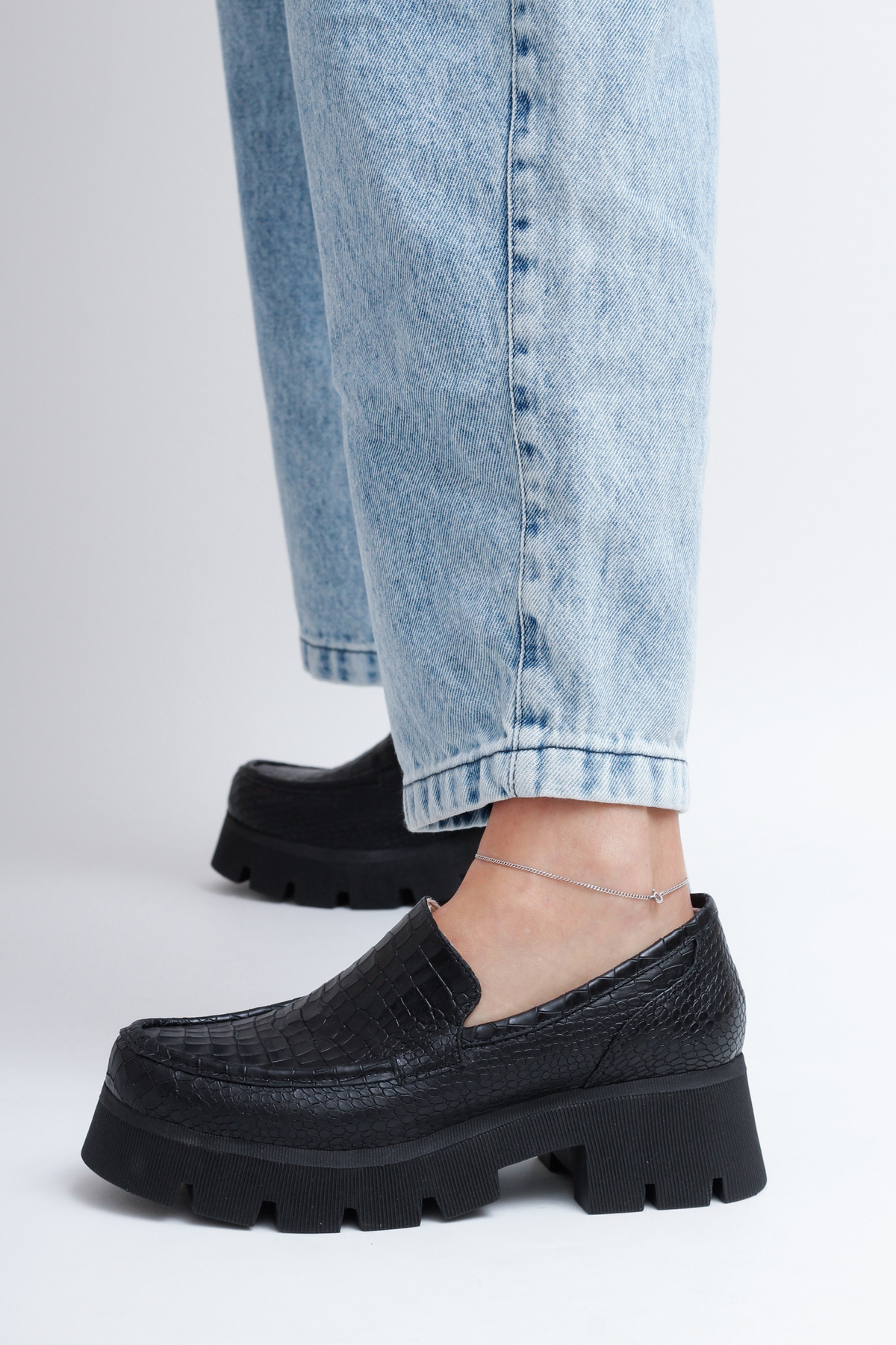 MOCASSIM CAMERON CROCO PRETO